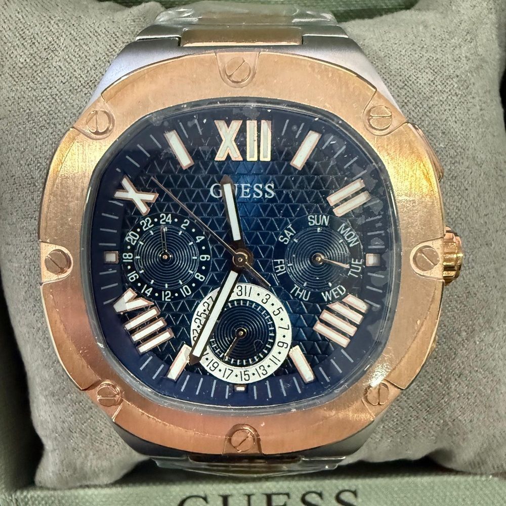 NIB Guess Gc Two-Tone Chronograph Watch